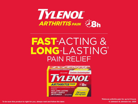 Tylenol Arthritis Pain - 170 caplets 650 mg {Imported from Canada}