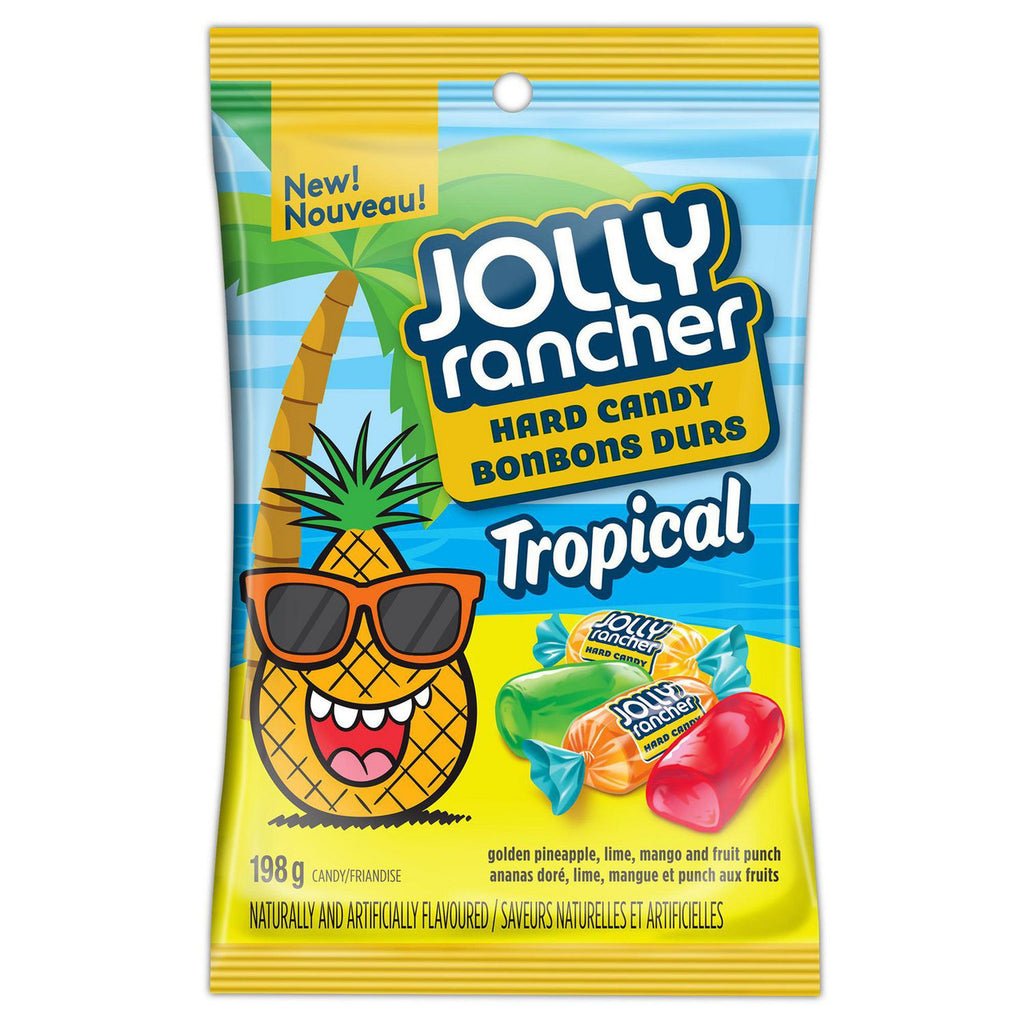 Jolly Rancher Hard Tropical & Original, 198g/7 oz., Combo Pack of 1 Each, {Imported from Canada}