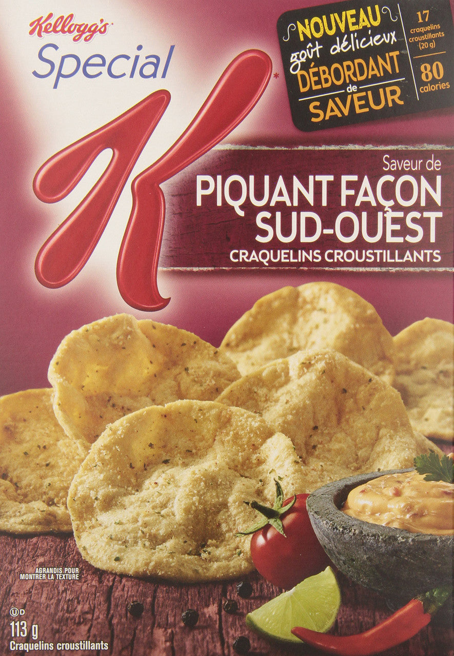 Kellogg's Special K Cracker Chips Zesty Southwest 113g{Imported from Canada}