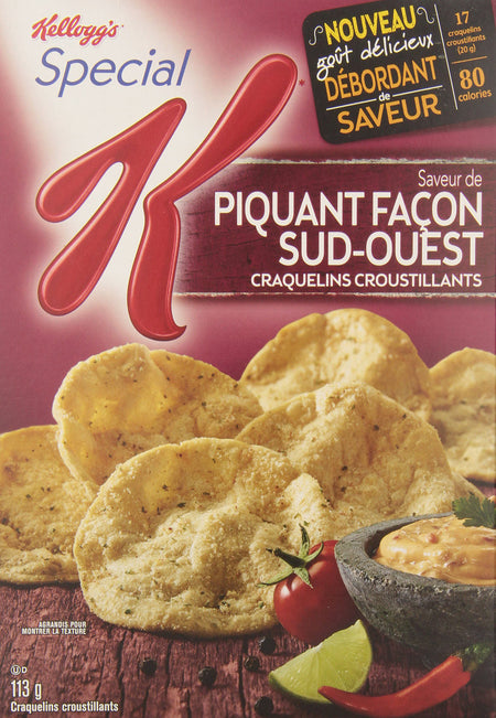 Kellogg's Special K Cracker Chips Zesty Southwest 113g{Imported from Canada}