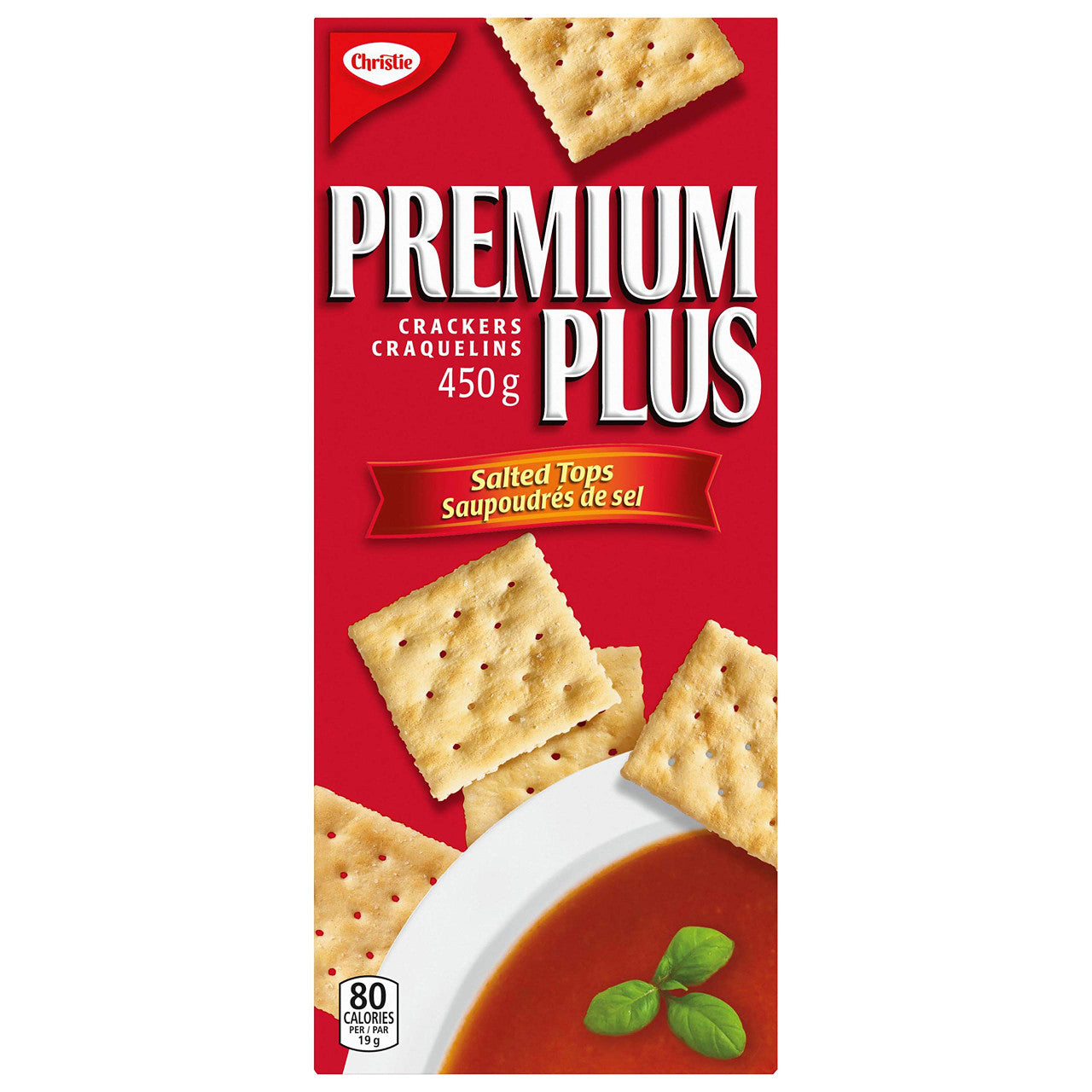 Christie Premium Plus Salted Crackers, 450g/15.9oz,(Imported from Canada)