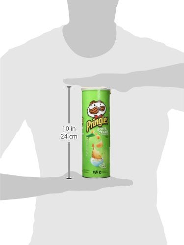 Pringles Sour Cream & Onion Potato Chips 156g/5.5oz, (14 Pack) (Imported from Canada)