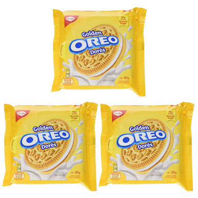 Oreo Golden Sandwich Cookies Bag, 303g/10.7oz, 3-Pack {Imported from Canada}