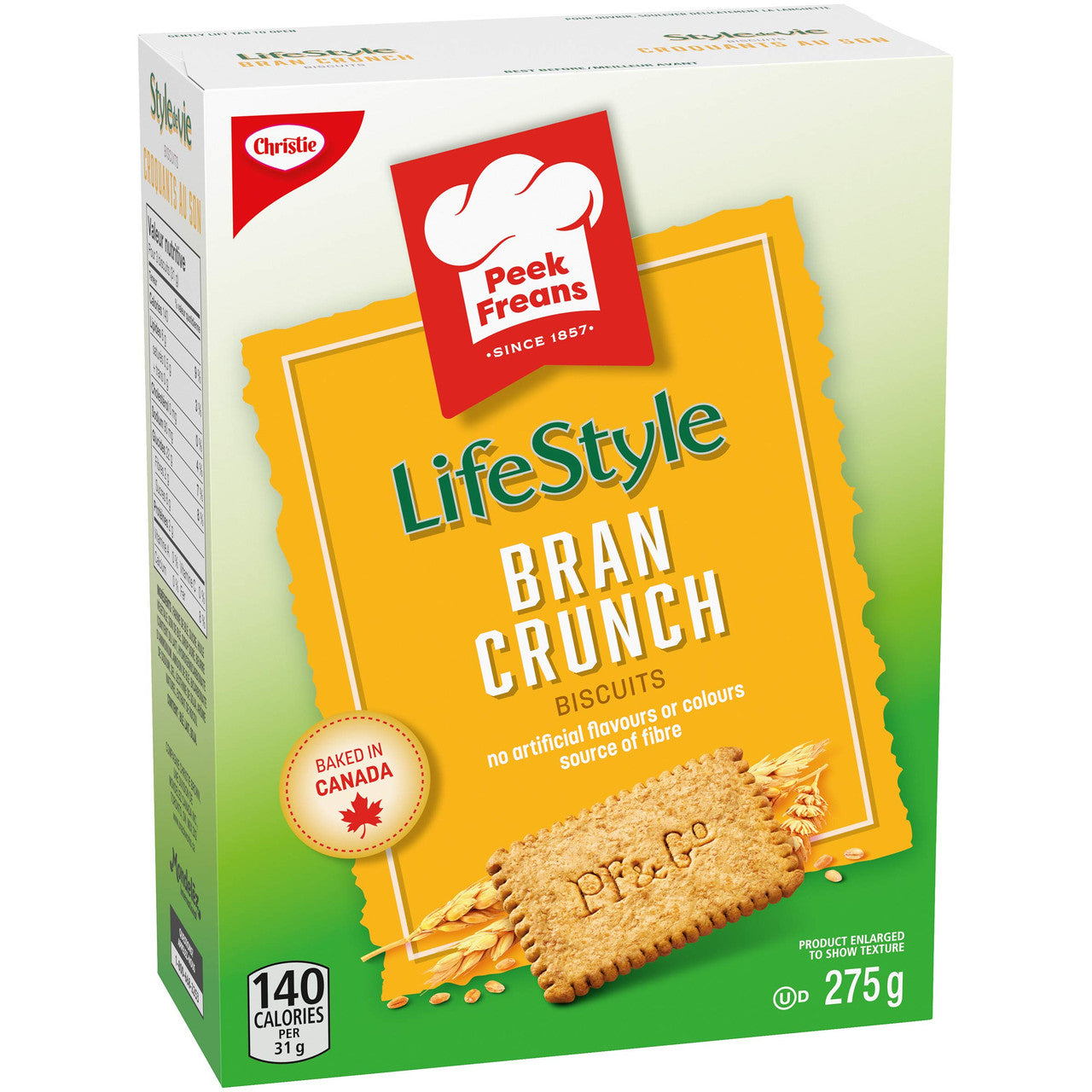 Christie Peek Freans Lifestyle Bran Crunch Cookies, 275g/9.7oz., {Imported from Canada}