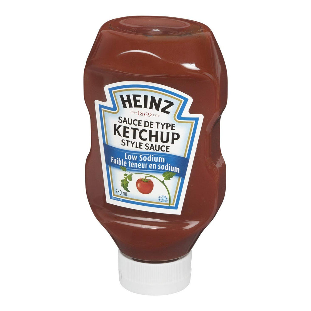 Heinz Low Sodium Ketchup, 750mL/25oz, Bottle (Imported from Canada)