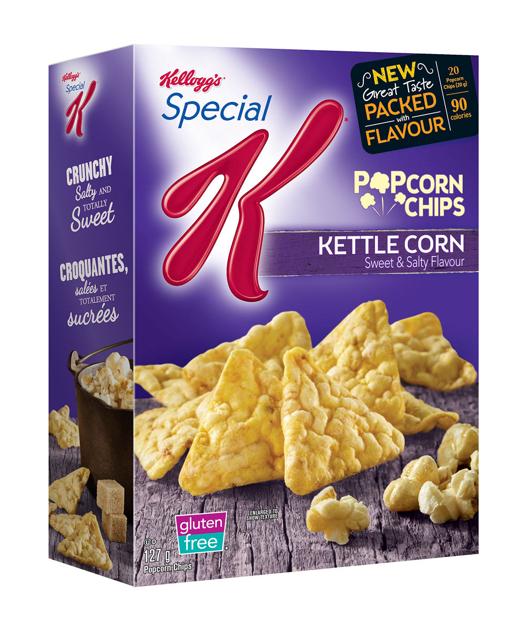 Kellogg's Special K Popcorn Chips Sweet and Salty 127g/4.5oz (Imported from Canada)