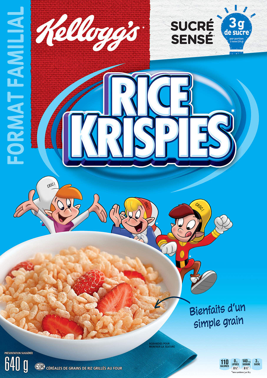 Kellogg's Rice Krispies Cereal Family Size (640g/22.6 oz.) {Imported from Canada}