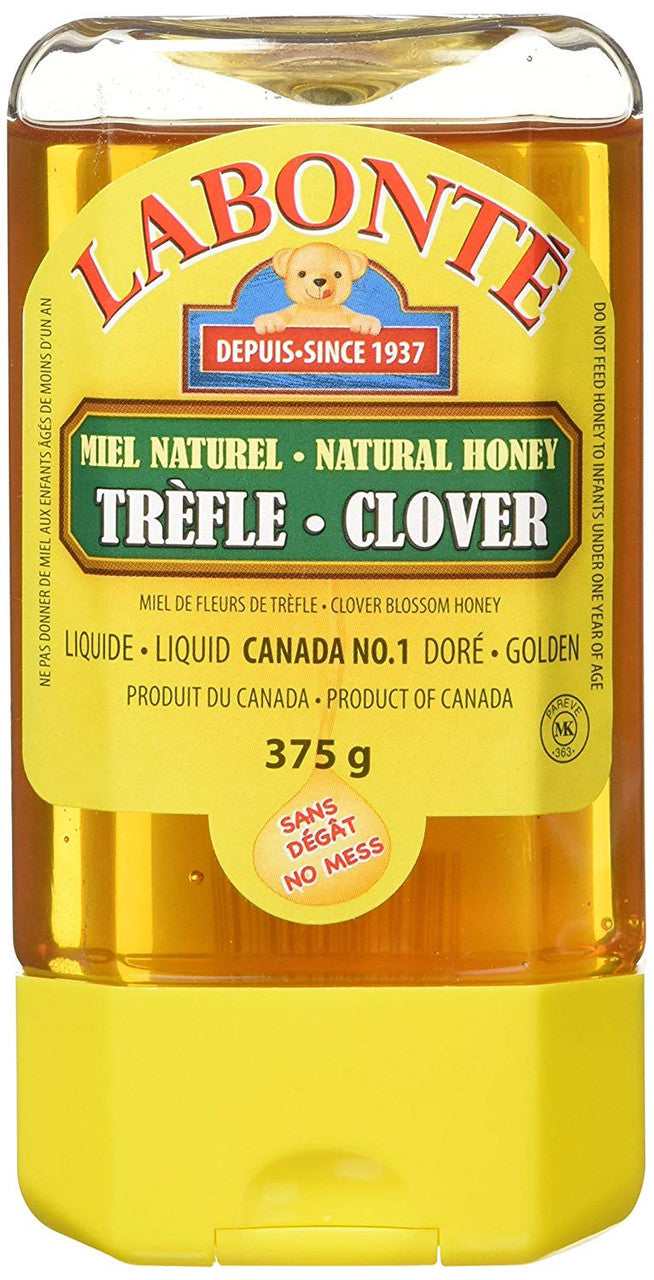 Labonte Clover Liquid Honey 375g/13.2 oz {Imported from Canada}