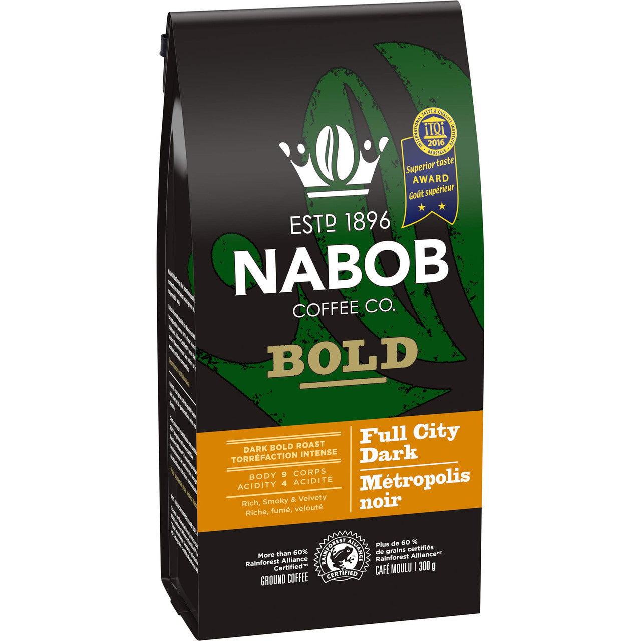 NABOB Full City Dark Coffee, 1800g 3.97lbs(6pk) {Imported from Canada}
