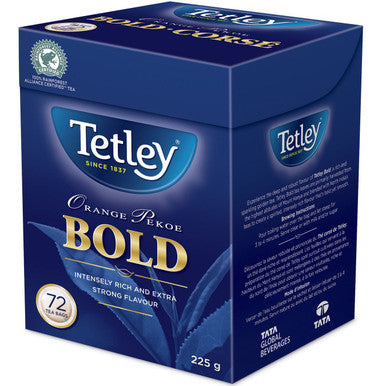 Tetley Bold Orange Pekoe Tea - 72ct/225g {Imported from Canada}