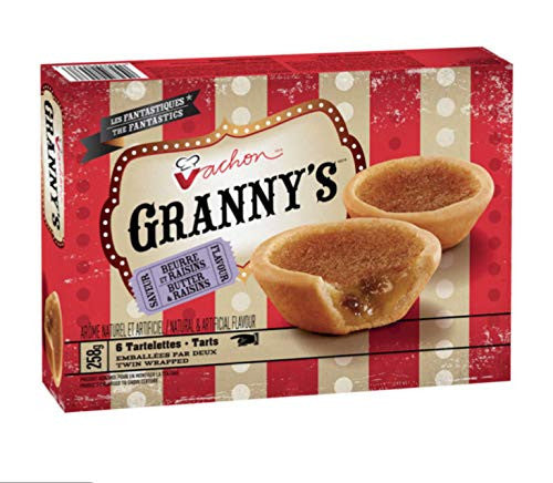 Vachon Granny's Butter & Raisins Tarts, 6ct, 258g/9.1oz., {Imported ...