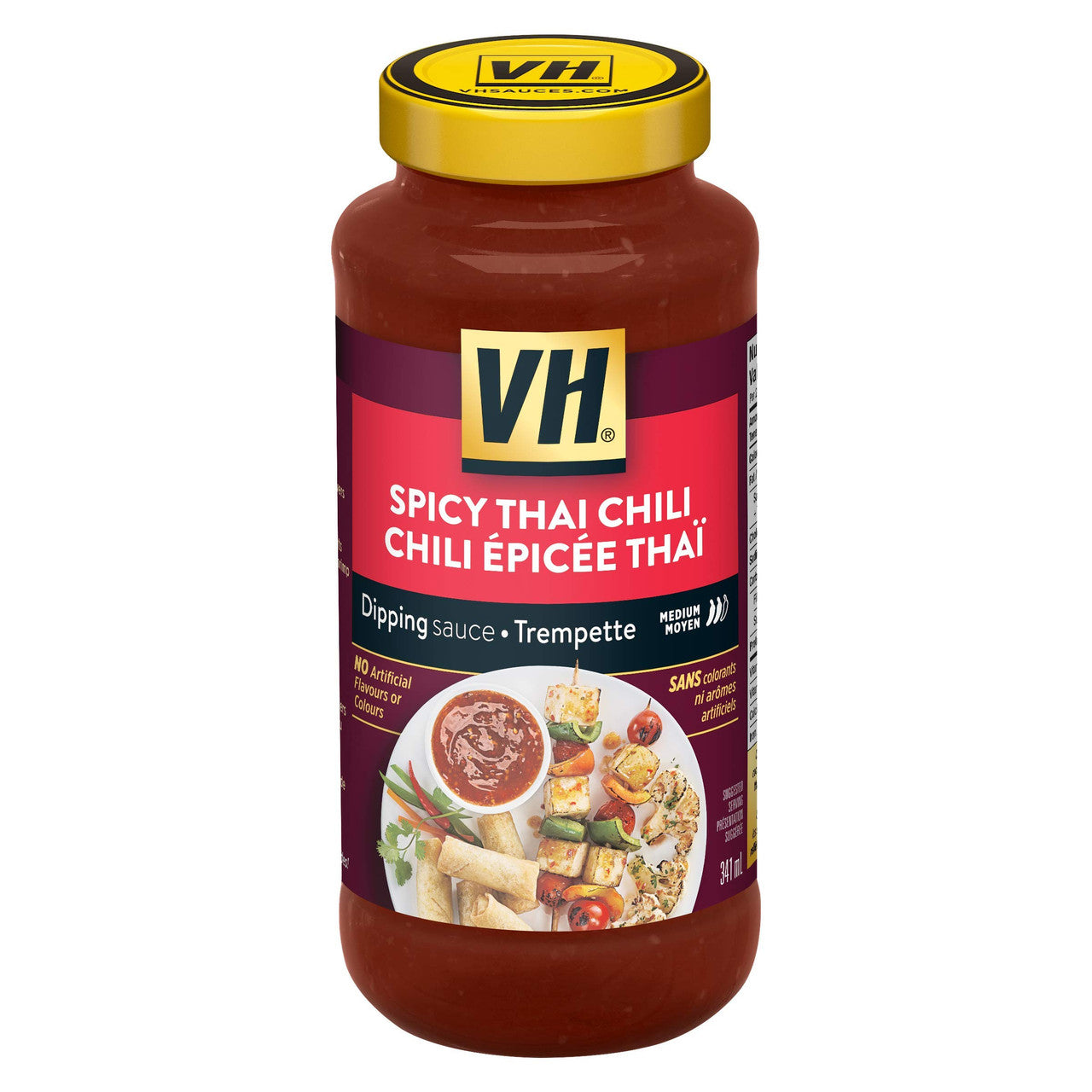 VH Spicy Thai Chili Dipping Sauce (12 Count), 341ml/11.5oz, Jars, {Imported from Canada}