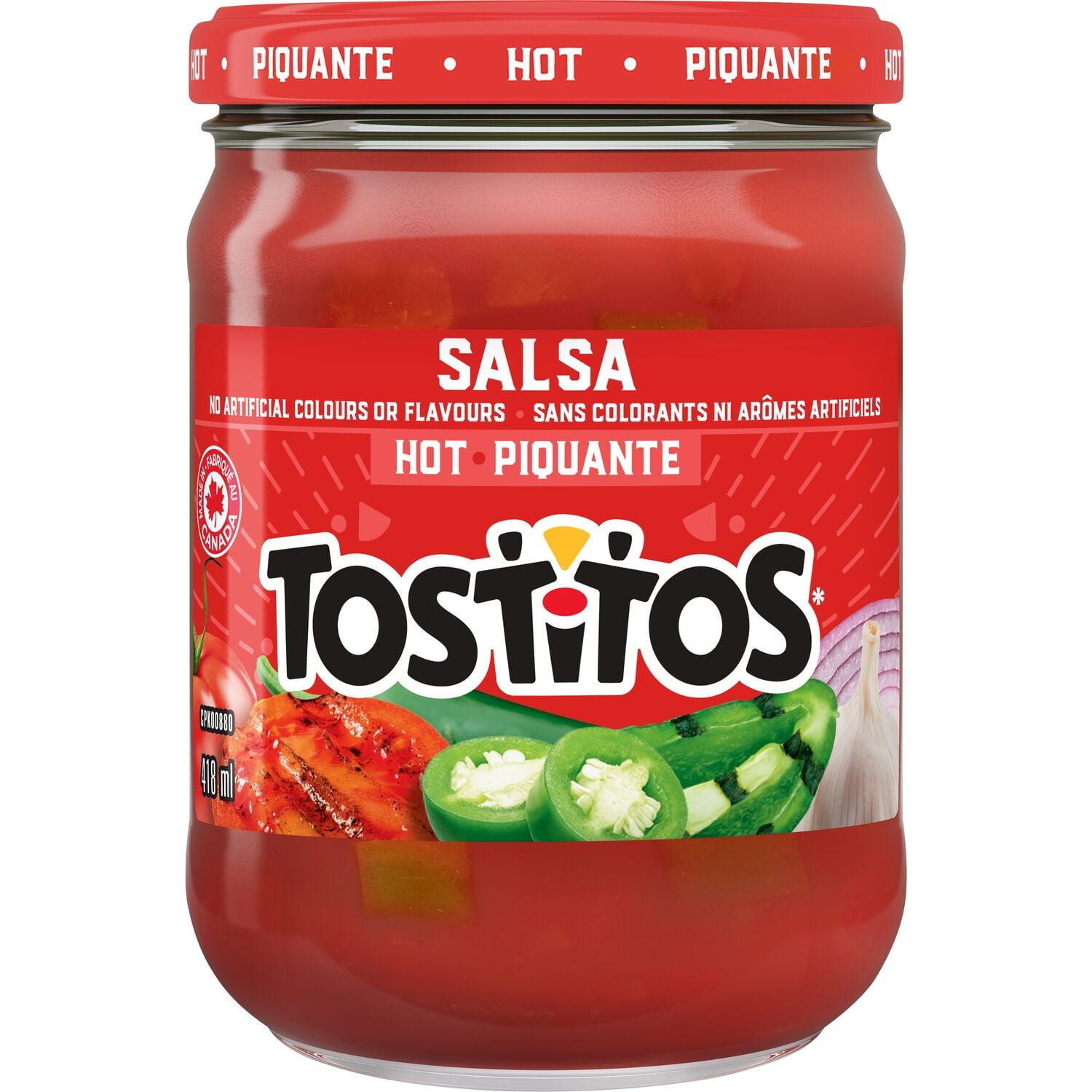 Tostitos Hot Salsa Dip, 418ml/14.1oz - Front