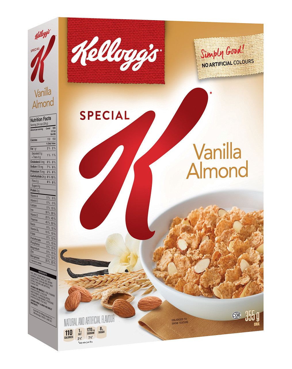 Kellogg's Special K Vanilla Almond Cereal 355g/12.5oz {Imported from Canada}