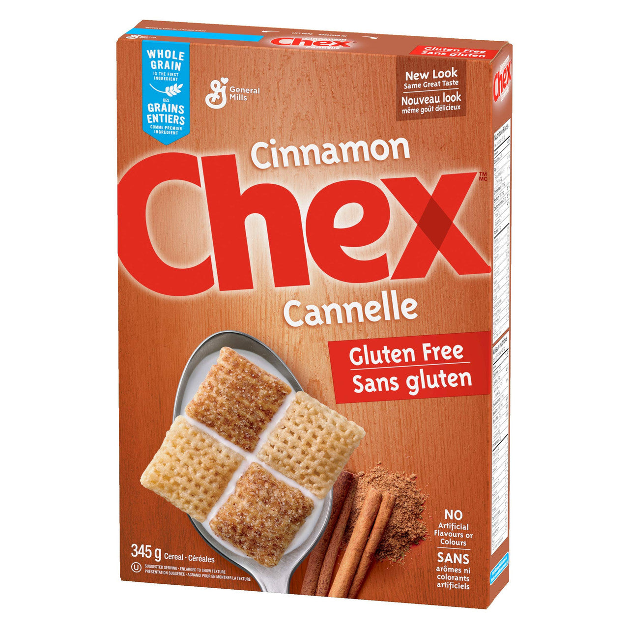 Chex Gluten Free Cinnamon Cereal, 345g/12.1oz, (Imported from Canada)