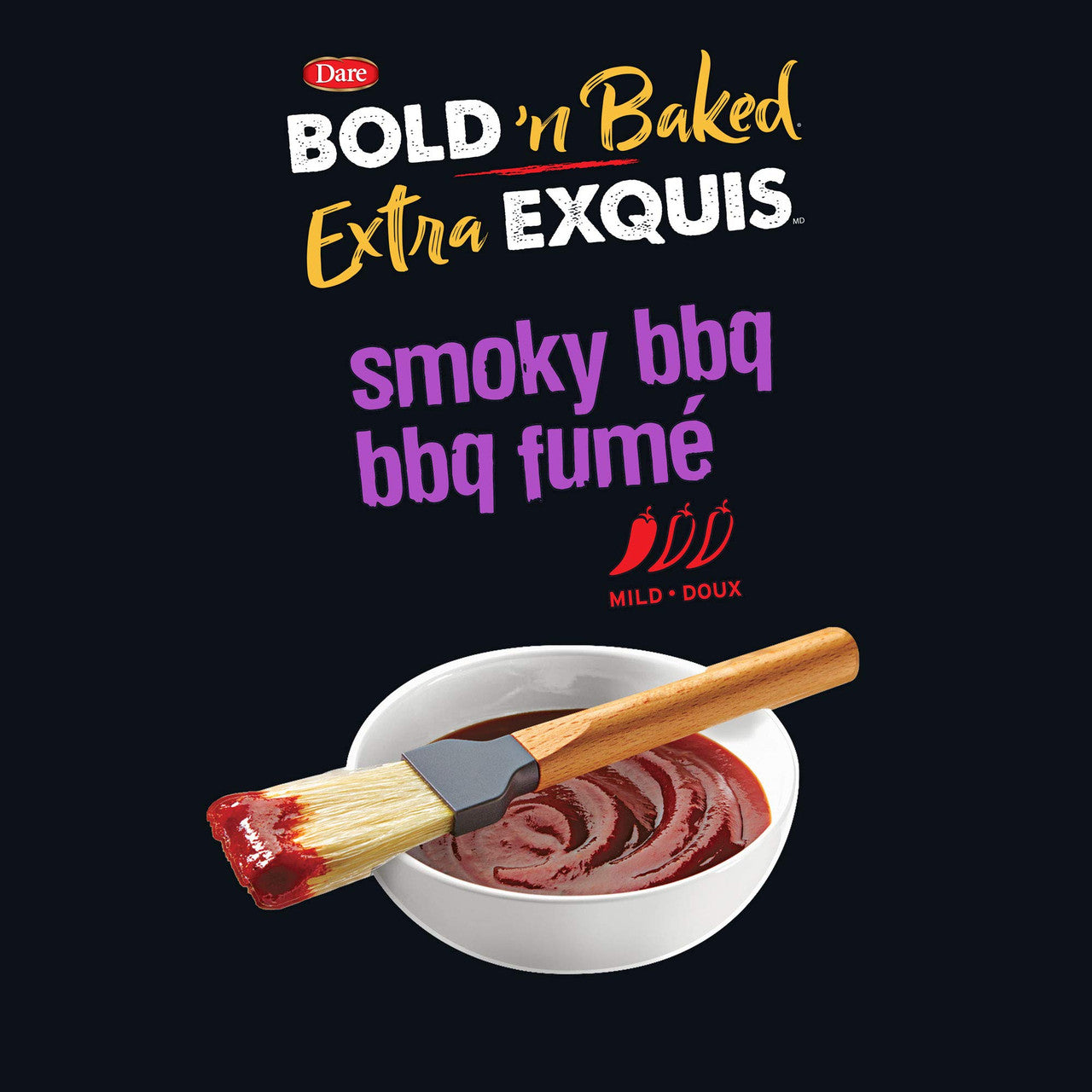 Dare Bold 'n Baked Smokey BBQ Crackers, 150g/5.3 oz., {Imported from Canada}