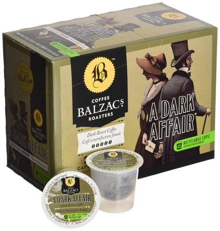 Balzac's Coffee Roasters A Dark Affair Coffee, 24ct {Imported from Canada}