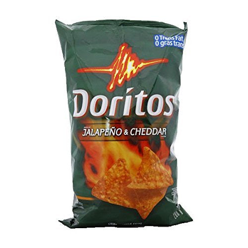 Doritos Tortilla Chips, Jalapeno and Cheddar, 260g/9.2 oz., {Canadian}
