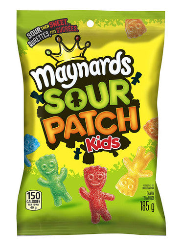Maynards Gummy Sour Patch Kids Candy, 185g, 12 Count, {Imported from Canada}