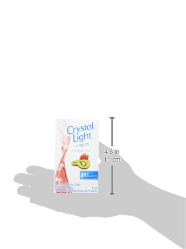 CRYSTAL LIGHT Singles - Strawberry Kiwi, 3.0g/10ct, (Imported from Canada)