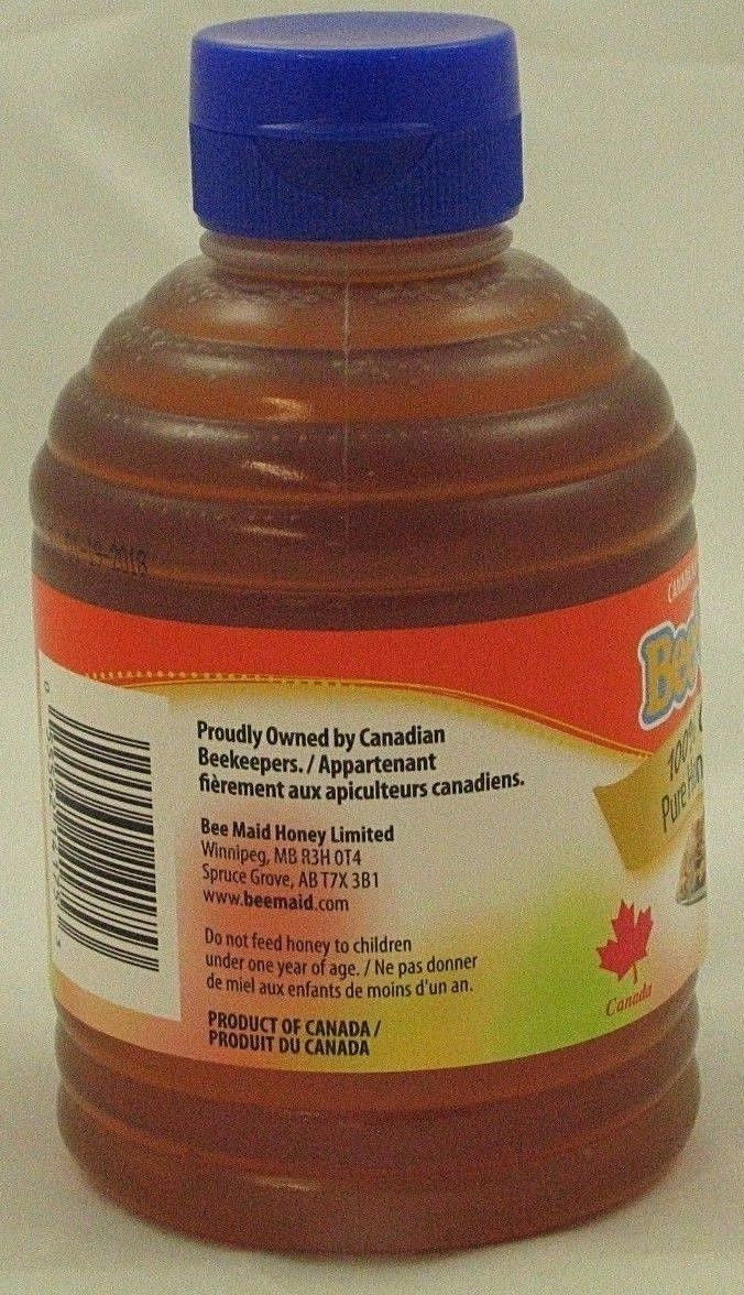 Bee Maid Pure Honey 100% Canadian White  500g/17.64oz {Imported from Canada}}