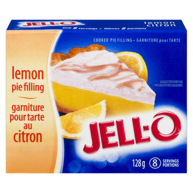 Jell-O Cooked Pudding & Pie Filling, Lemon, 128g (Pack of 24)