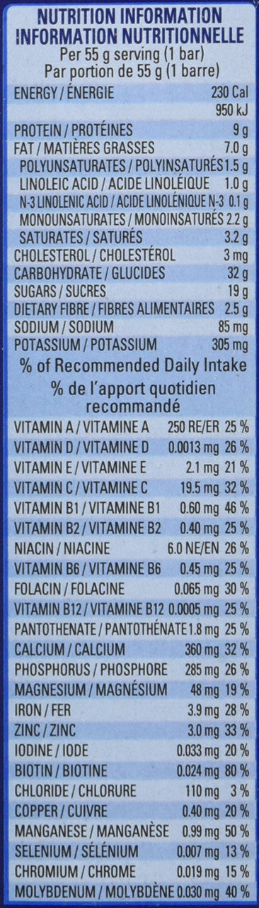 Kellogg's Vector Chocolate Chip Energy Bar, 220g (Imported from Canada)