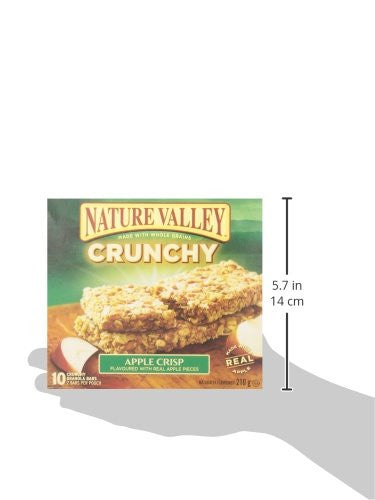 Nature Valley Crunchy Apple Crisp, (10ct), 210g/7.4 oz., {Imported from Canada}