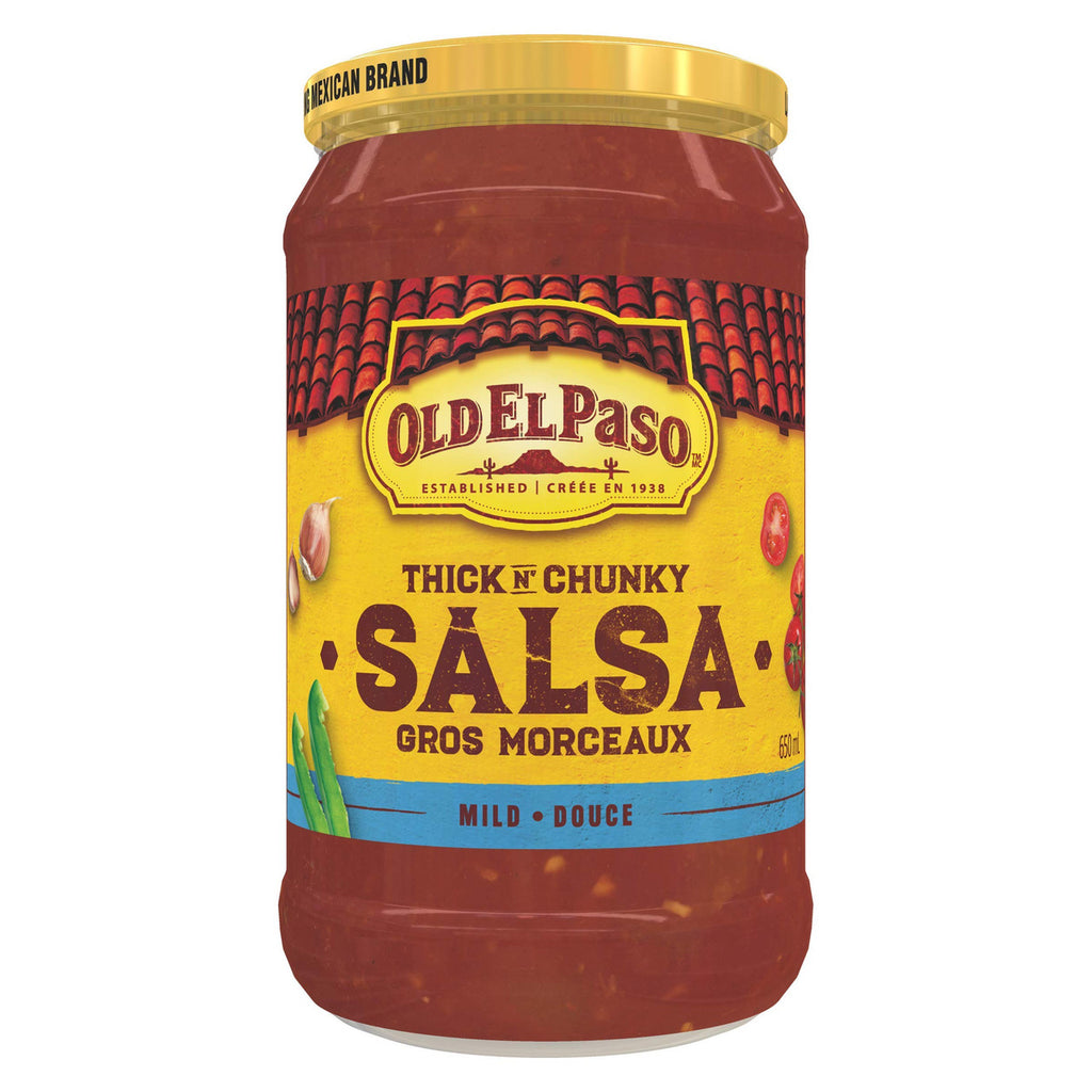 Old El Paso Thick 'n Chunky Mild Salsa, 650ml/22 fl.oz., {Imported from Canada}