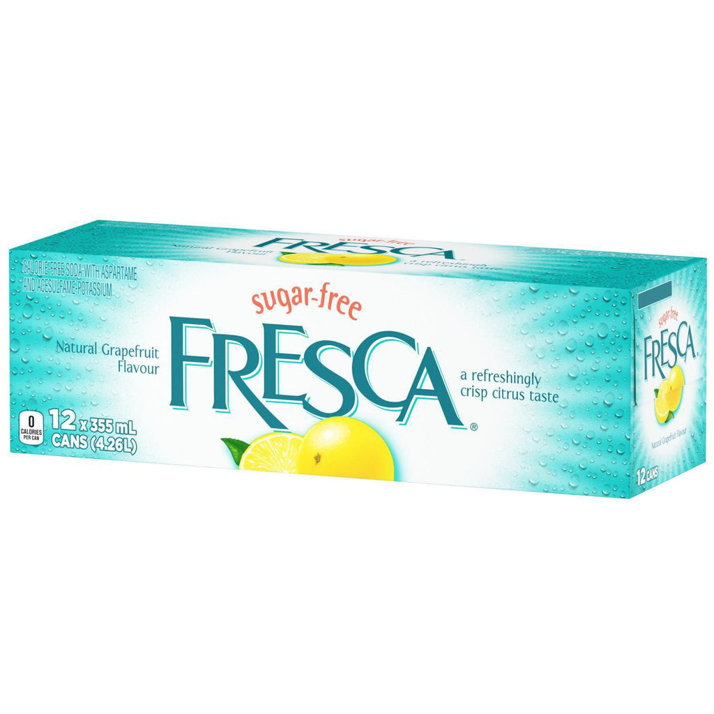 Fresca Soft Drink Soda 355mL/12 oz. Cans, 12pk {Imported from Canada}