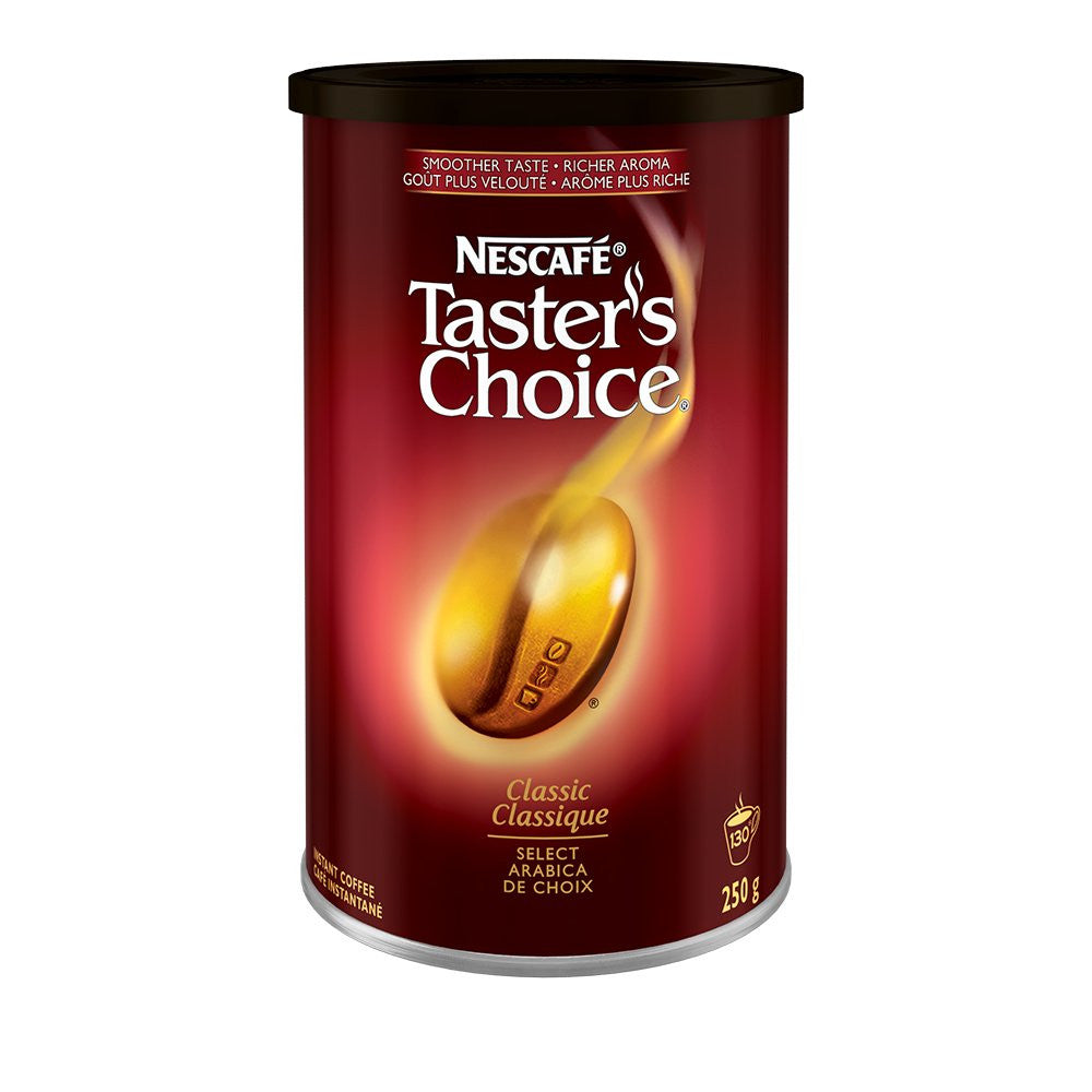 NESCAFE Taster's Choice Classic, Instant Coffee, 250g/8.8oz. Tin, (Imported from Canada)