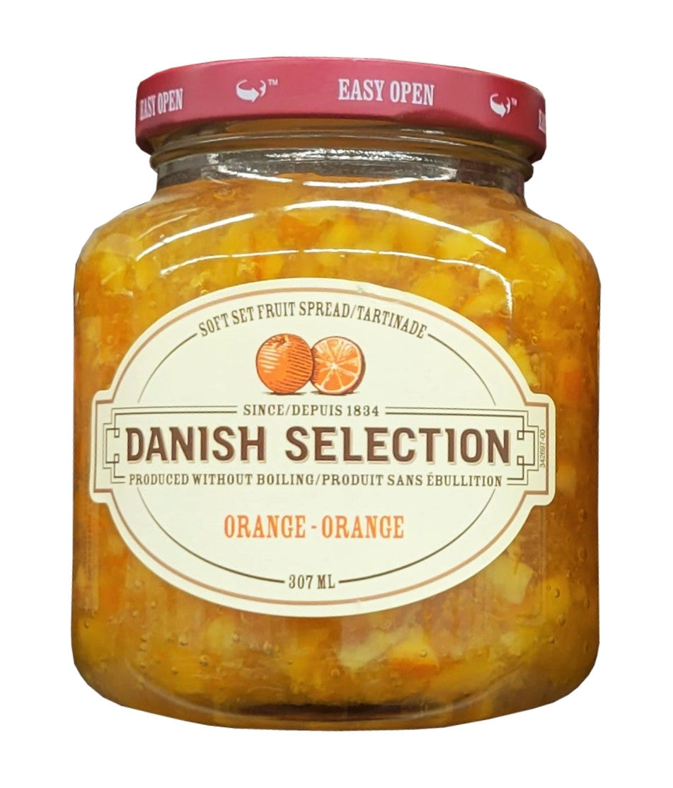 Danish Selection Orange Fruit Spread, 307mL/10.7 oz., Jar {Imported from Canada}