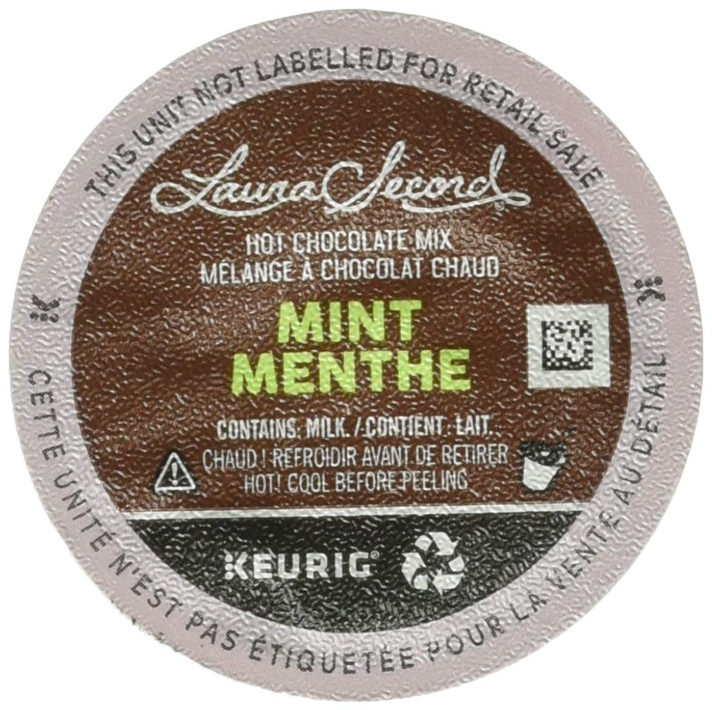 Laura Secord Mint Hot Chocolate Mix for Keurig K-cup, 12 pods, 180g {Imported from Canada}