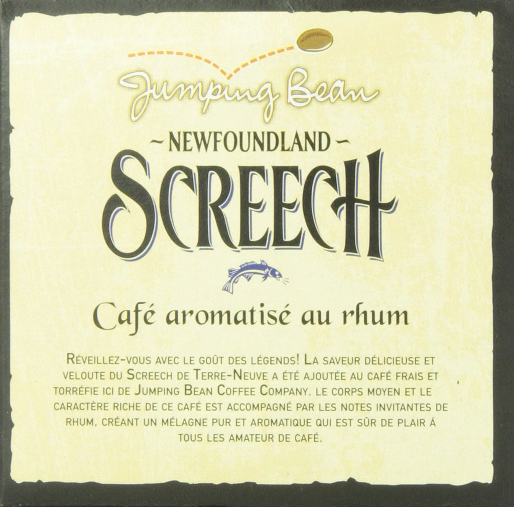 Jumping Bean Newfoundland Screech Rum Coffee,12ct{Imported from Canada}