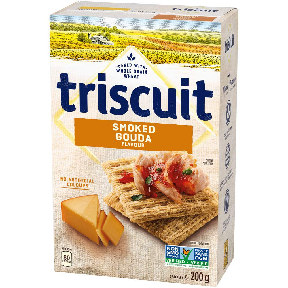 Christie Triscuit Smoked Gouda Crackers, 200g/7.1 oz., (Imported from Canada)