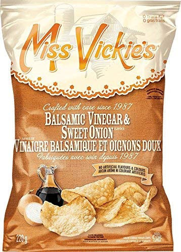 Miss Vickie's Potato Chips, Balsamic Vinegar and Sweet Onion, 220g/7.8oz. (2-Pack)