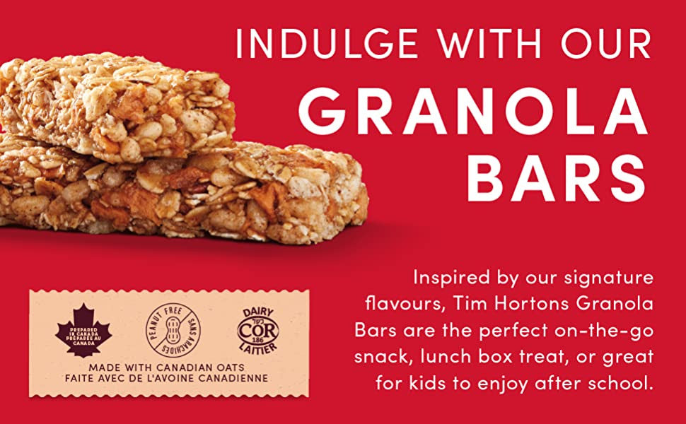 Tim Hortons Café Mocha Granola Bars, 150g/5.25 oz., {Imported from Canada}