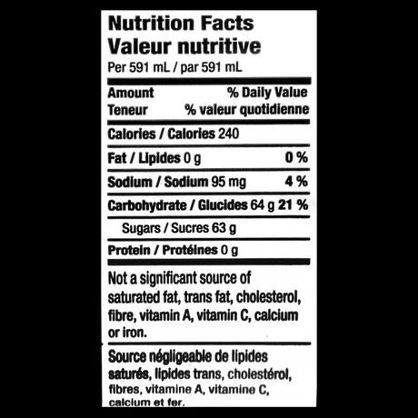 Dr Pepper, 591mL/20 fl. oz.,  Bottle, {Imported from Canada}