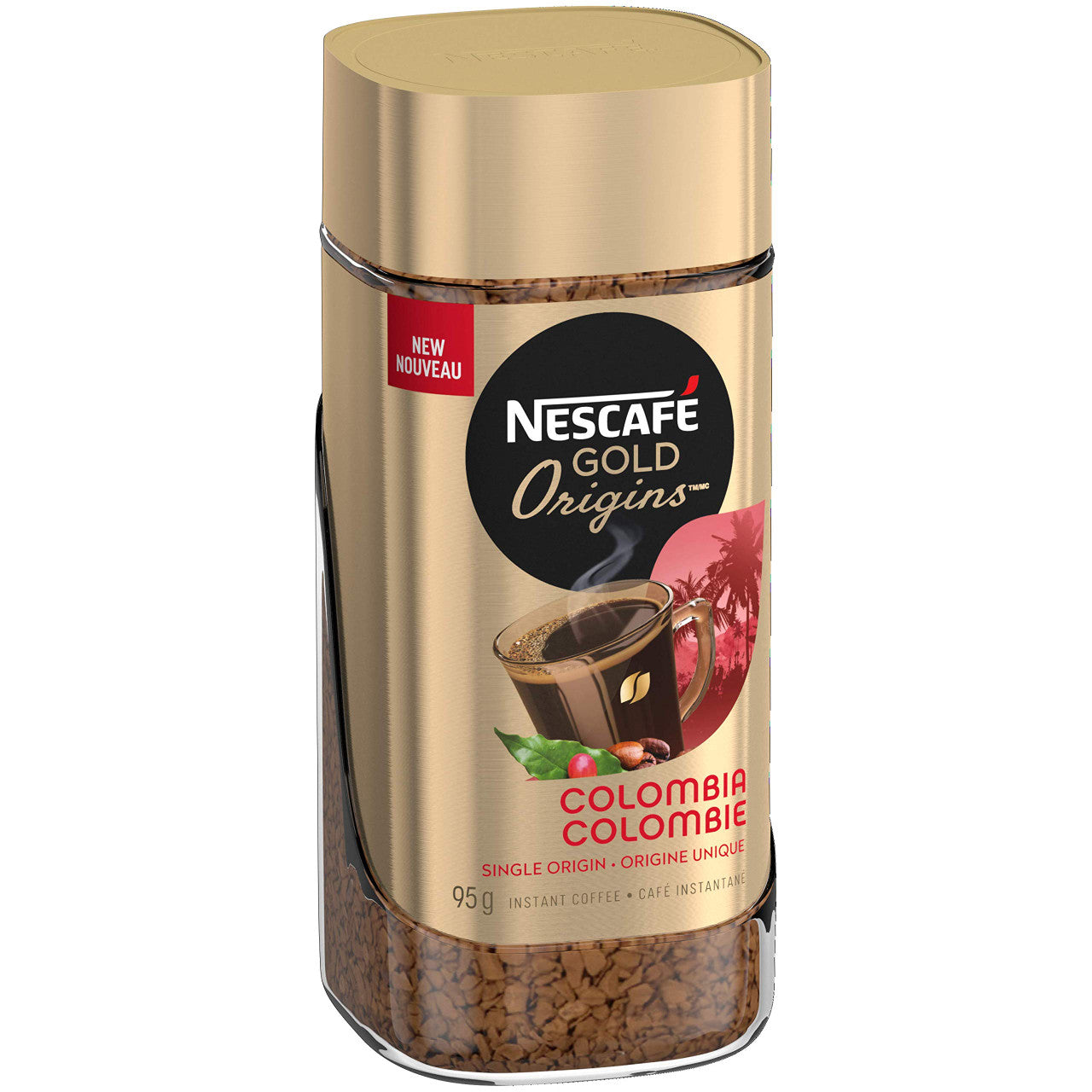 NESCAFE Gold Origins Colombia Coffee Jar, 95g/3.4 oz., {Imported from Canada}