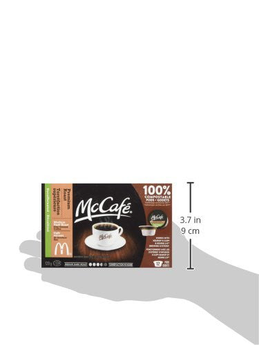 McCafe Premium Roast Decaffeinated Coffee Single Serve Pods, 12ct, (Imported from Canada)