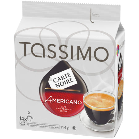 Tassimo Carte Noire Americano Coffee, 70 T-Discs (5 Boxes of 14 T-Discs) {Imported from Canada}