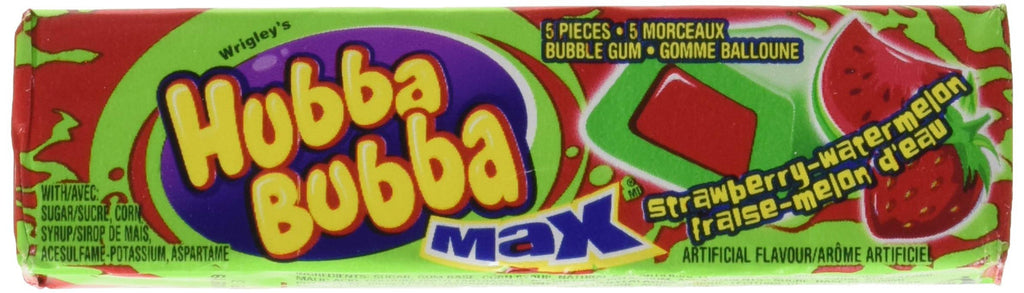 Hubba Bubba Max, Strawberry-Watermelon 18ct  {Imported from Canada}