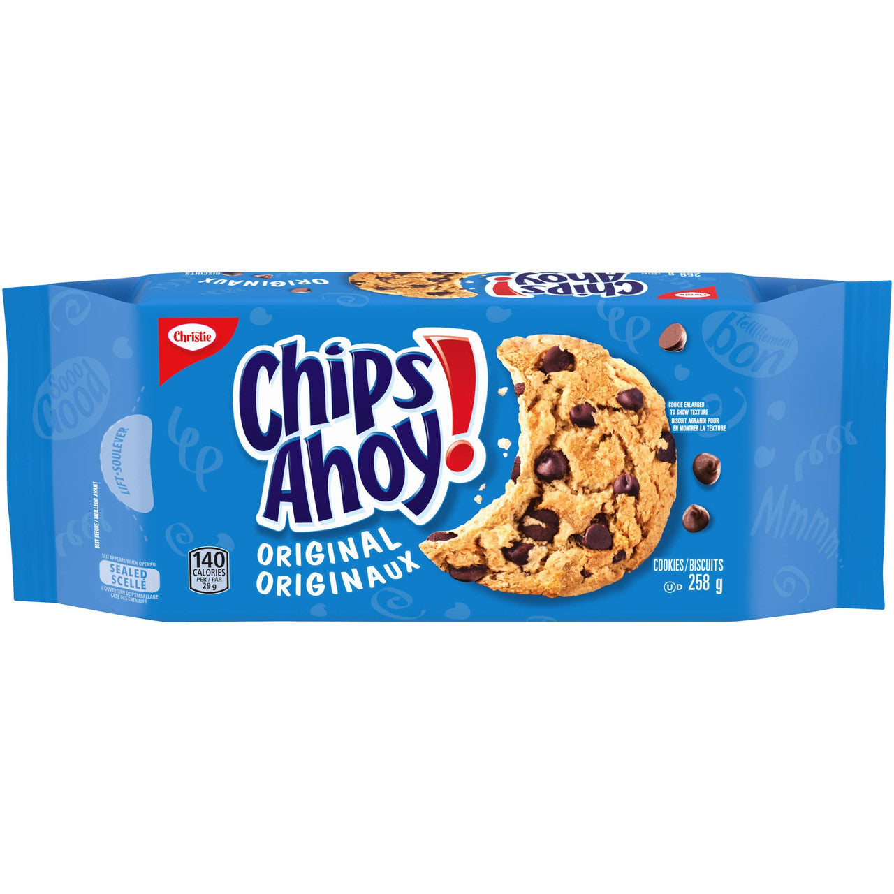 Christie Chips Ahoy! Original Chocolate-Chip Cookies, 258g/9.1oz. (Imported from Canada)