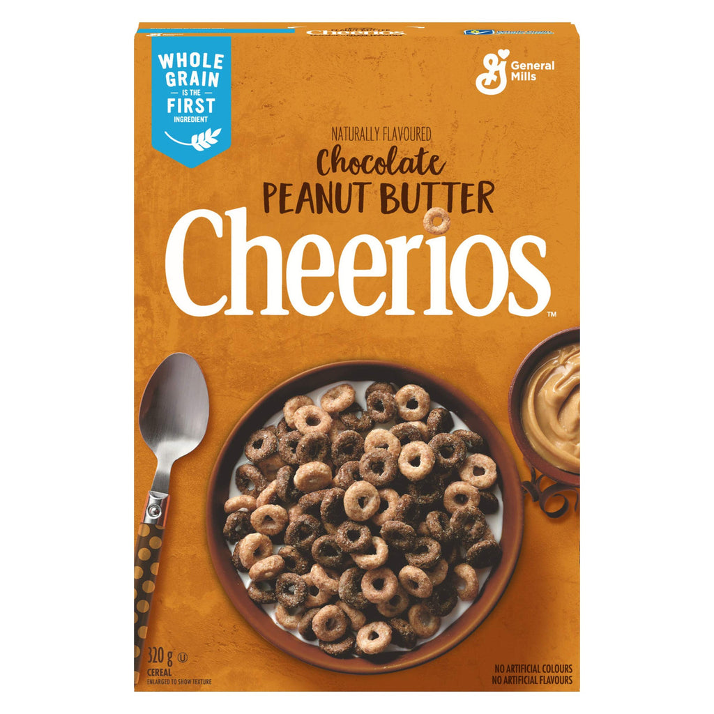 Cheerios Chocolate Peanut Butter, 320g/11.3 oz.,  {Imported from Canada}