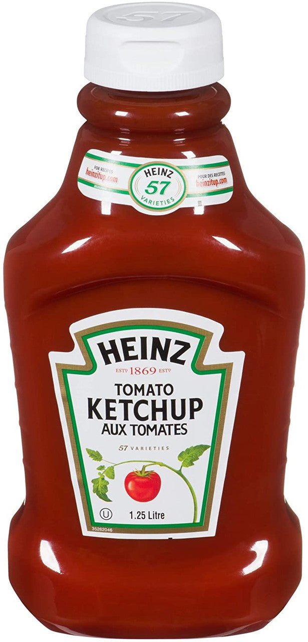 Heinz Tomato Ketchup, 1.25L/42.3 fl. oz., Fridge Fit Bottle {Imported from Canada}