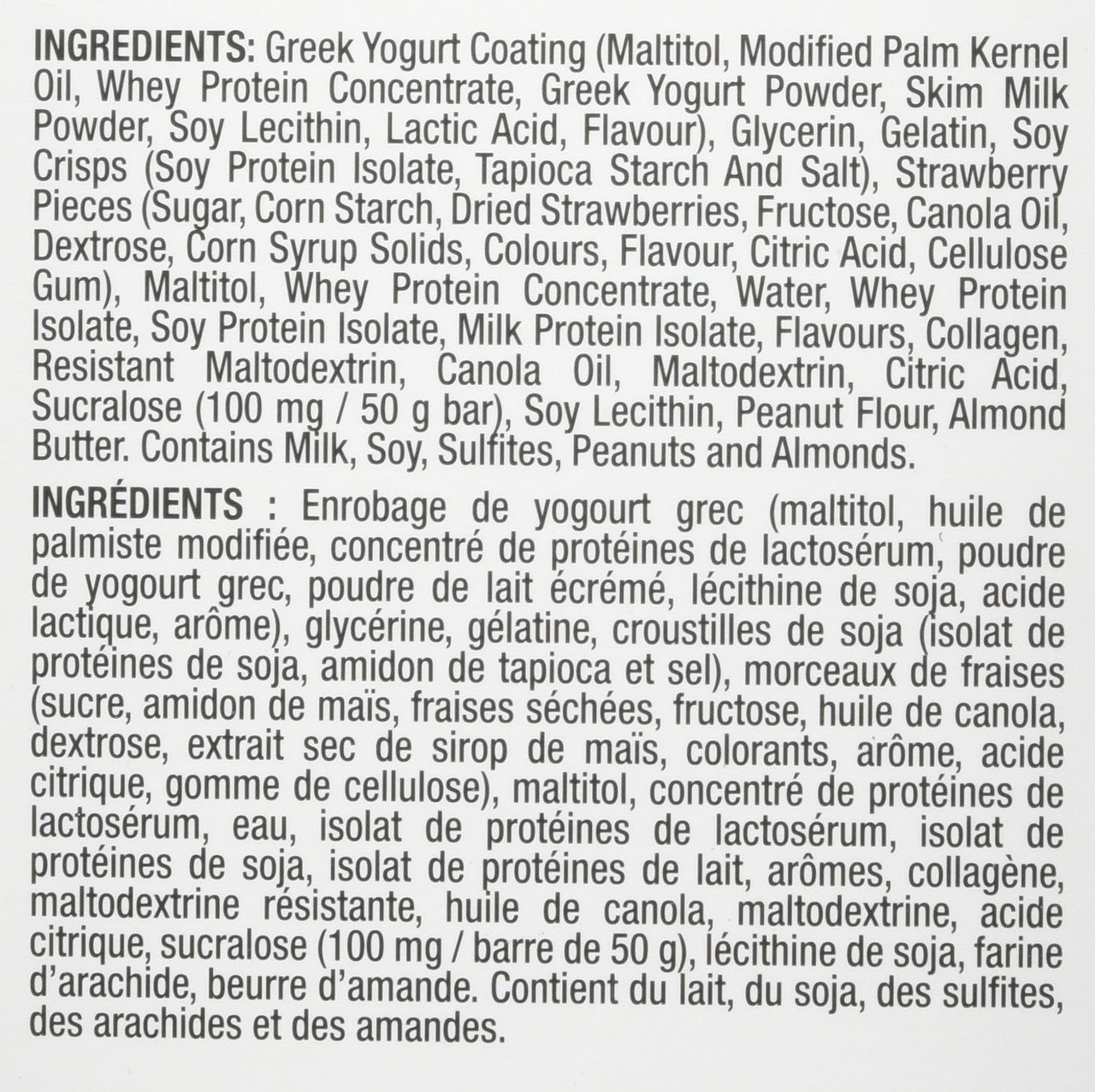 Pure Protein, Strawberry with Greek Yogurt Coating 6ct x 50g/1.8oz., {Imported from Canada}