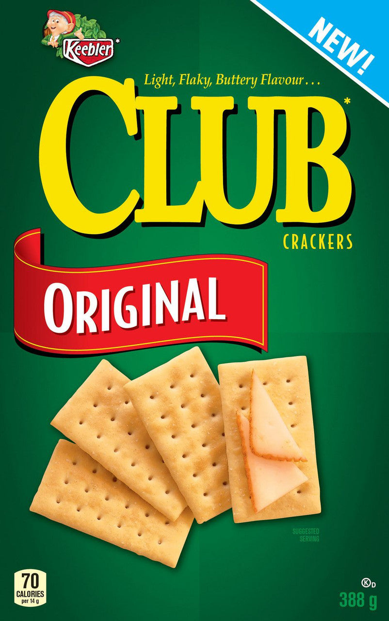 Keebler Club Cracker Original, 388g/13.7oz., {Imported from Canada}