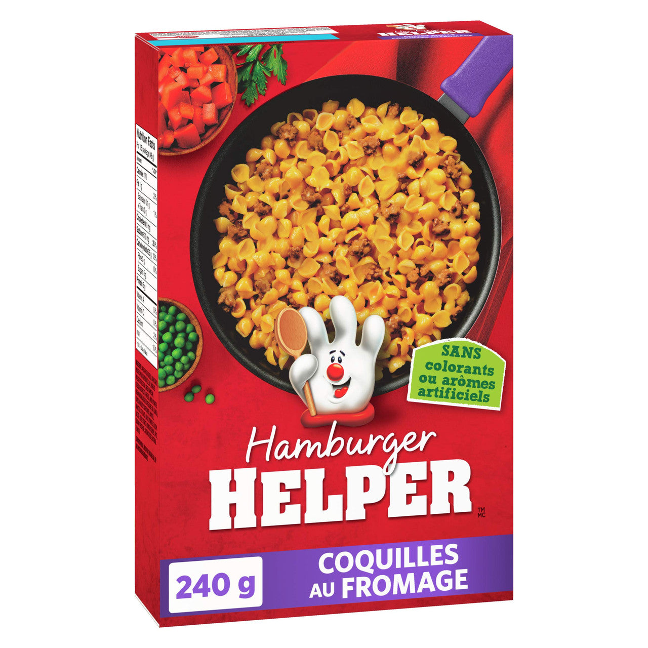 Hamburger Helper, Cheesy Shells, 240g/8.5oz., (12 Pack) {Imported from Canada}