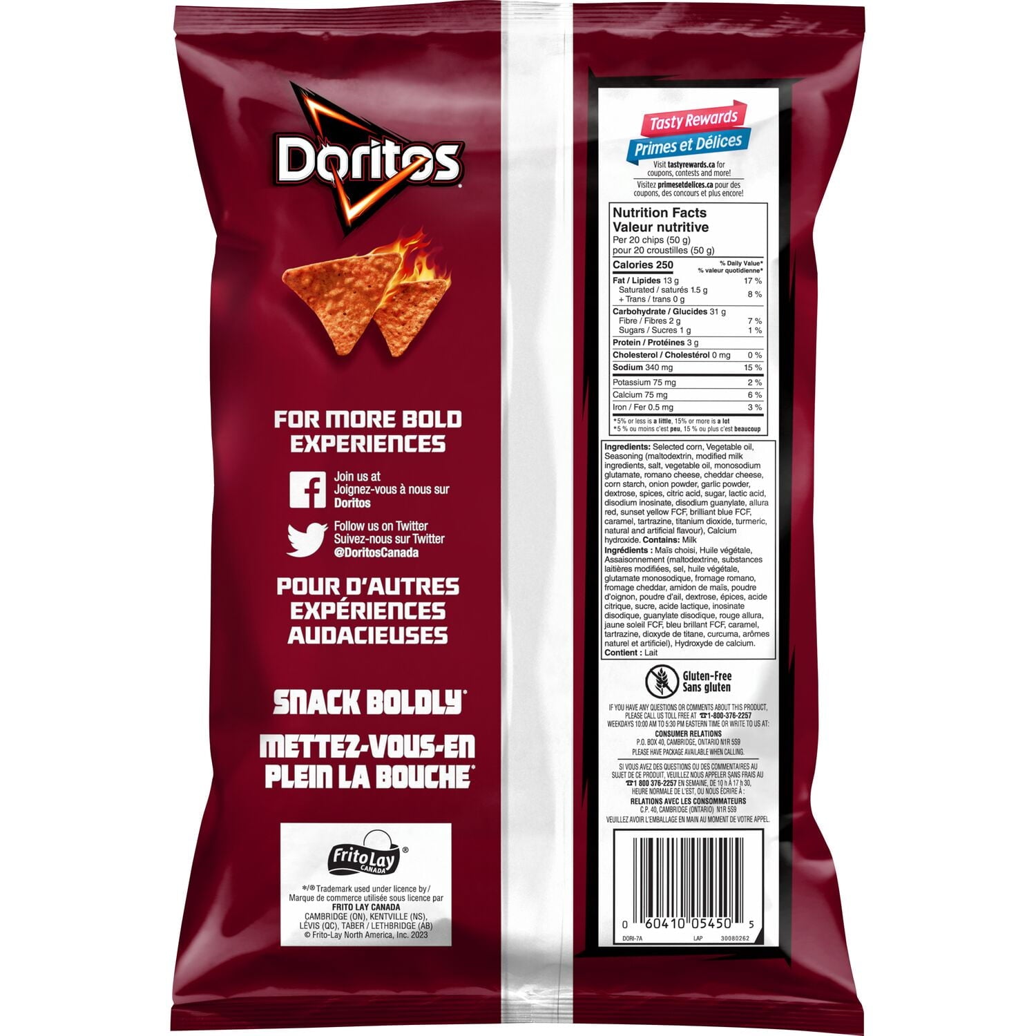 Doritos Spicy Nacho Tortilla Chips, 235g/8.2 oz