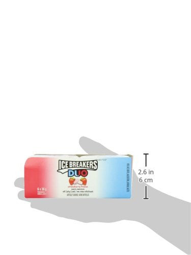 Ice Breakers Mints Duo's - Strawberry, 1.5oz 36g (6pk) {Imported from Canada}
